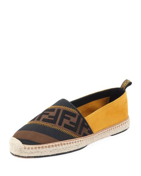 fendi mens espadrilles|fendi slippers price.